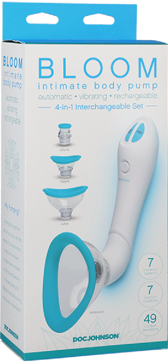 Intimate Body Pump - Automatic - Vibrating - Rechargeable (Sky Blue/White) - Club X